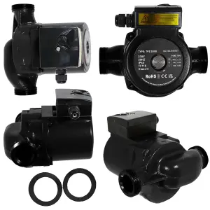 SPARES2GO Light Commercial Circulation Pump compatible with Grundfos UPS2 25-80 180 Heating