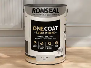 Ronseal KCB.7015103.20104.76 One Coat Everywhere Interior Slate Grey Matt 5 litre RSLOCESGM5L