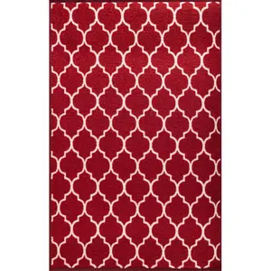 Dawson Door Mat Red / 80cm W x 150cm L