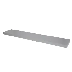 GoodHome Cusko Grey Rectangular Floating shelf (D)23.5cm