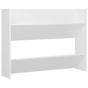 Berkfield Wall Shoe Cabinet White 80x18x60 cm Engineered Wood