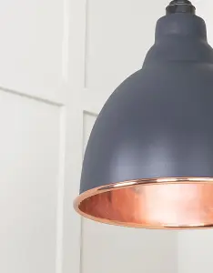 Smooth Copper Brindley Pendant in Slate