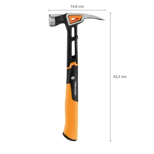 Fiskars 1020214 Anti Shock IsoCore Hammer 20oz Rip Claw 13.5 Magnetic Nail Start