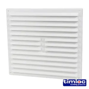 Timloc Louvre Grille Vent White - 242 x 242mm