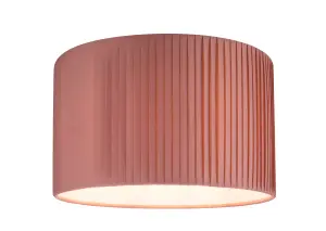 GoodHome Louth Pink Round Lamp shade (D)30cm