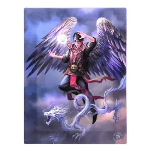 Anne Stokes Air Elemental Wizard Canvas Plaque Multicoloured (25cm x 19cm)