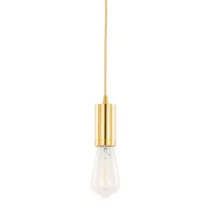 Luminosa Modern Hanging Pendant Lamp Holders Golden 1 Light , E27