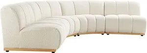 Granvia Ecru Boucle Modular Sofa, 4-Seater Large Corner Sofa - Daals - Sofas