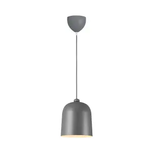 Nordlux DFTP Angle Indoor Dining Living Kitchen Hallway Pendant E27 In Grey (Diam) 20.6cm