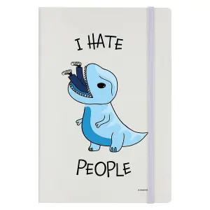 Grindstore I Hate People Dinosaur A5 Notebook Cream (One Size)