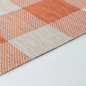 BIDDI In- /Outdoor Checkered Area Rug 160 x 213 cm