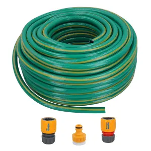 Hozelock Ultraflex Garden Hose Pipe 12.5mm 50m Water Yard Anti Kink & Fittings