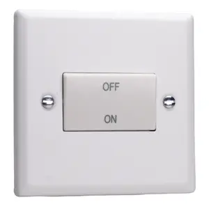 Varilight 10A Fan Isolating Switch (3 Pole) Chalk White