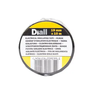 Diall Black Electrical Tape (L)10m (W)19mm