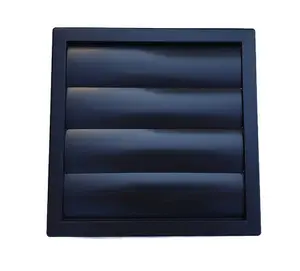 Black External Gravity Flaps 150mm /6" Ventilation Duct Cover