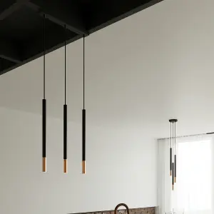 Mozaica Steel Black 1 Light Classic Pendant Ceiling Light