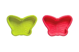 Essentials by Premier Silicone Baking Set Of Two Butterflies Cake Moulds