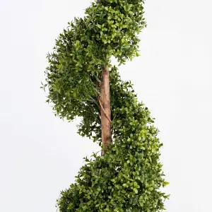 Blooming Artificial - 120cm / 4ft Artificial Boxwood Spiral With Stem