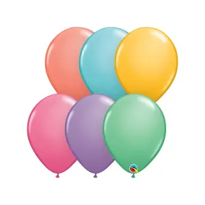 Qualatex Candy Latex Round Balloon (Pack of 100) Multicoloured (One Size)