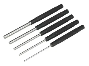 Sealey Parallel Pin Punch Set 5pc Long Pattern AK9124