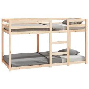 Cullompt Harriet Bee Bunk Bed 90x200 Cm Solid Wood Pine Brown / 80 x 200 cm