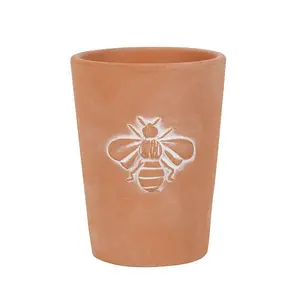 Something Different Bee Terracotta Plant Pot Light Brown (One Size)