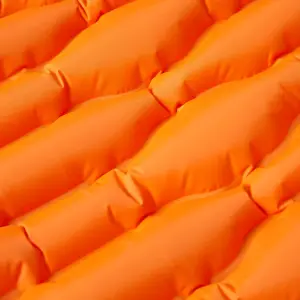 Self Inflating Camping Mattress with Pillow 1-Person Orange