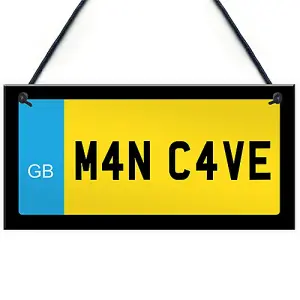 Red Ocean Man Cave Sign Hanging Wall Sign Shed Sign Gift For Dad Uncle Grandad Gift For Him