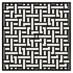 Woven pattern (Picutre Frame) / 12x12" / White