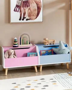 Beliani Modern Storage Cabinet Pink CASPER