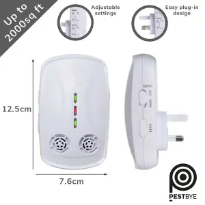 Pestbye Advanced Whole House Rat and Mouse Repellent Ultrasonic Electromagnetic Repeller