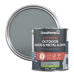 GoodHome Extreme Outdoor Delaware Satinwood Multi-surface paint, 2.5L