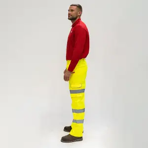 Timco - Hi-Visibility Executive Trousers - Yellow (Size X Large - 1 Each)