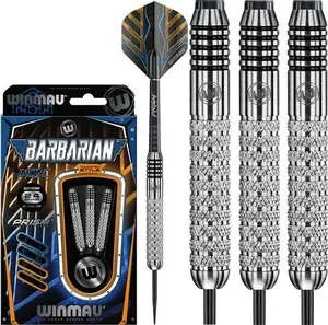 WINMAU Barbarian 20-24 Gram Tungsten Style Darts With Prism Flights And Shafts (Stems)