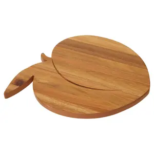 Interiors by Premier Peach Design Chopping Board, Natural Wood Chopping Board For Kitchen Counter Top, Wood Chopping Board