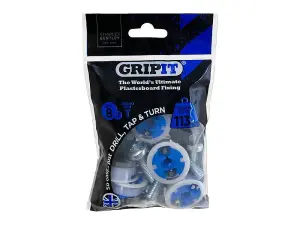 Gripit Blue Plasterboard Fixings 25mm (Pack 8)