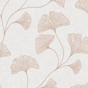 Holden Décor Haruna Floral Metallic effect Smooth Wallpaper