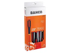 Bahco BE-9871SL BE-9871SL ERGO Slim VDE Insulated Screwdriver Set, 5 Piece BAH9871SL