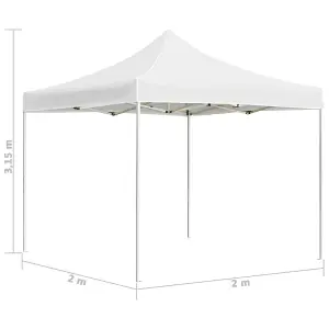 Berkfield Professional Folding Party Tent Aluminium 2x2 m White