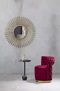 Interiors by Premier Beauly Round Wall Mirror