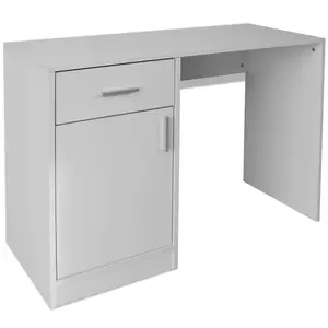 Berkfield Desk with Drawer and Cabinet White 100x40x73 cm