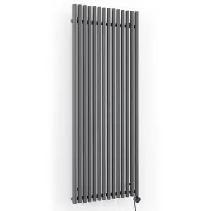 Terma 230V 2kW Modern Grey Smart Vertical Oil-filled radiator