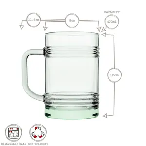 400ml Drinking Glass Set (Set of 12)