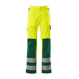 Mascot Safe Compete Olinda Trousers - Hi-Vis Yellow (Hi-Vis Yellow/Green)  (38.5) (Leg Length - Long)