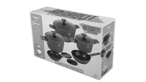 Berlinger Haus 10Pcs Anthracite Aluminium Non Stick Induction Pots & Pans Cookware Set