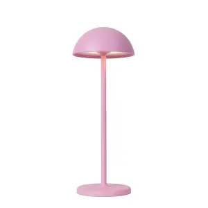 Lucide Joy Retro Table Lamp Outdoor 12cm - LED Dim. - 1x1,5W 3000K - IP54 - Pink