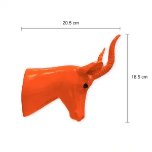 Walplus Animal Head Home Decoration Wall Art Sculpture - Amber Antelope