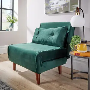 Home Source Morella Green Single Sofa Bed