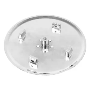 SPARES2GO 110mm Luxury Plug Cover for Shower Trap with 90mm Tray (Chrome Silver)