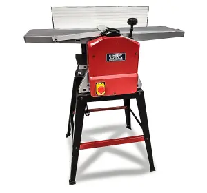 Lumberjack Professional Planer Thicknesser 1500W 10 x 5 Inch with Legstand Red